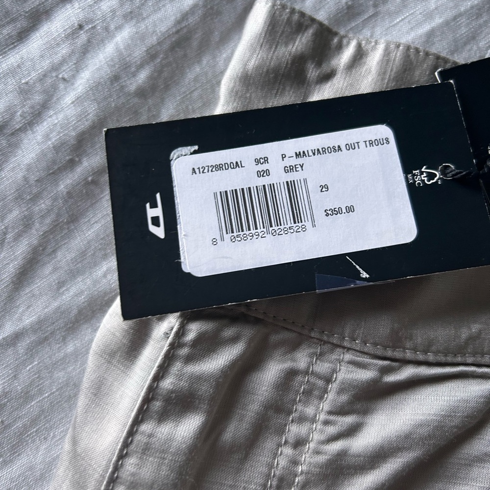 Diesel Black Wide-Leg Cargo Pants - Women's - Picture 10 of 11